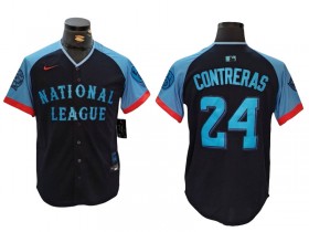 National League #24 William Contreras Navy 2024 MLB All-Star Game Limited Jersey