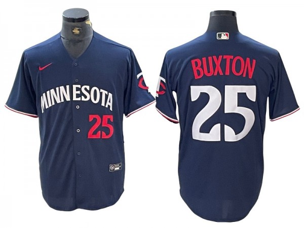 Minnesota Twins #25 Byron Buxton Navy Alternate Limited Jersey