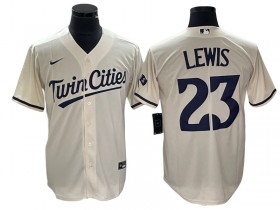 Minnesota Twins #23 Royce Lewis Cream Alternate Cool Base Jersey