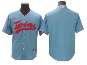 Minnesota Twins Blank Light Blue Cool Base Jersey