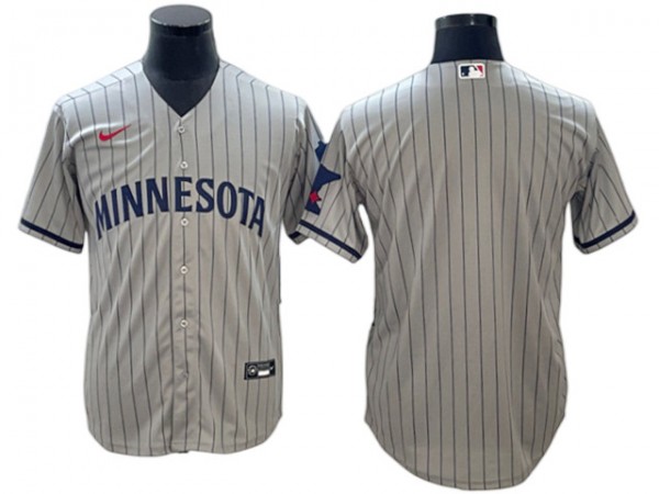 Minnesota Twins Blank Gray Road Cool Base Jersey