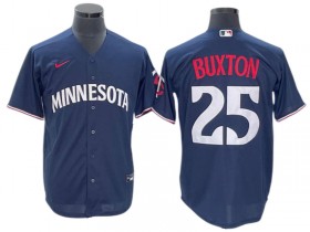 Minnesota Twins #25 Byron Buxton Navy Alternate Cool Base Jersey