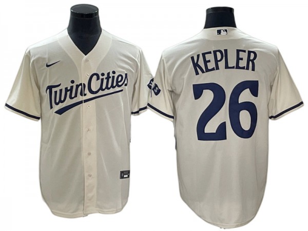 Minnesota Twins #26 Max Kepler Cream Alternate Jersey