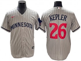 Minnesota Twins #26 Max Kepler Gray Road Cool Base Jersey