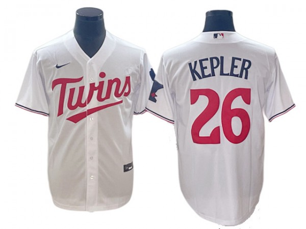 Minnesota Twins #26 Max Kepler White Home Cool BaseJersey