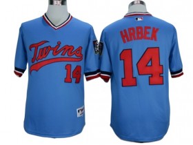 Minnesota Twins #14 Kent Hrbek Light Blue Cooperstown Jersey