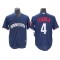 Minnesota Twins #4 Carlos Correa Navy Alternate Cool Base Jersey