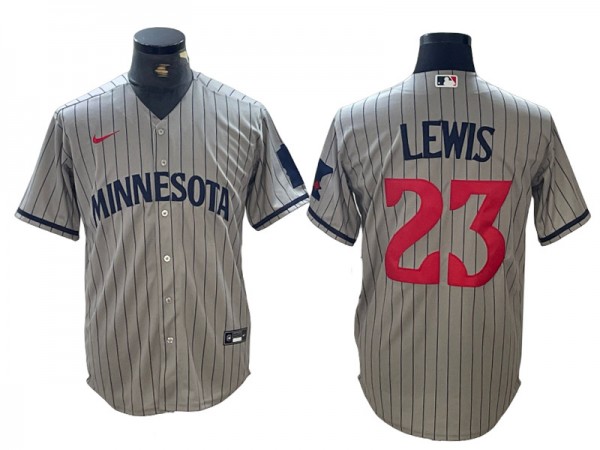 Minnesota Twins #23 Royce Lewis Gray Cool Base Jersey