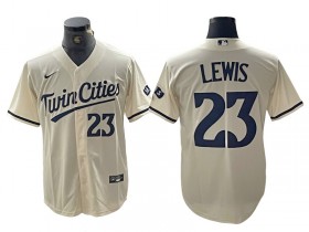 Minnesota Twins #23 Royce Lewis Cream Alternate Limited Jersey