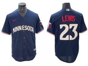 Minnesota Twins #23 Royce Lewis Navy Cool Base Jersey