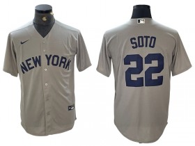 New York Yankees #22 Juan Soto Gray Away Limited Jersey