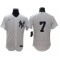 New York Yankees #7 Mickey Mantle White Home Flex Base Jersey