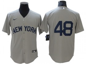 New York Yankees #48 Anthony Rizzo Gray Cool Base Jersey