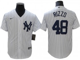 New York Yankees #48 Anthony Rizzo White Home Cool Base Player Name Jersey