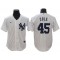 New York Yankees #45 Gerrit Cole White Cool Base Player Name Jersey