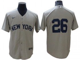 New York Yankees #26 DJ LeMahieu Gray Cool Base Jersey