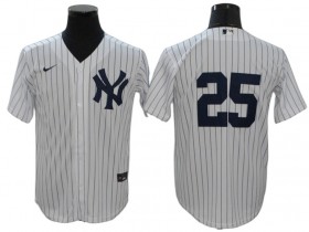 New York Yankees #25 Gleyber Torres White Cool Base Jersey