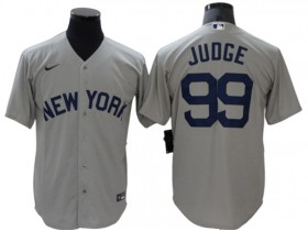 New York Yankees #99 Aaron Judge Gray Away Limited Jersey