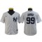 Youth New York Yankees #99 Aaron Judge Cool Base Player Name Jersey-White/Gray/Navy