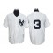 New York Yankees #3 Babe Ruth White Throwback Jersey