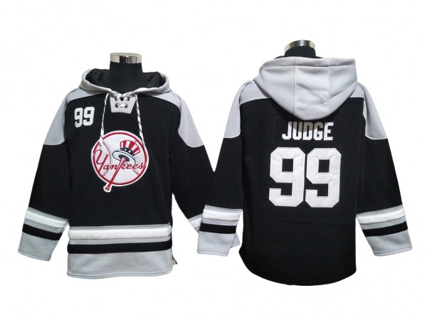 New York Yankees #99 Aaron Judge Black Pullover Hoodie