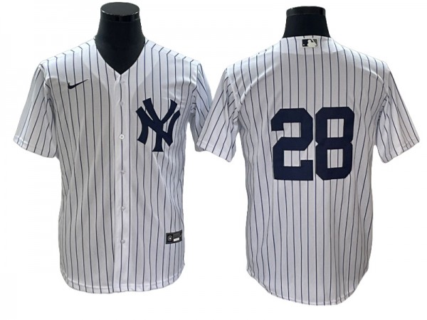 New York Yankees #28 Austin Wells White Home Jersey