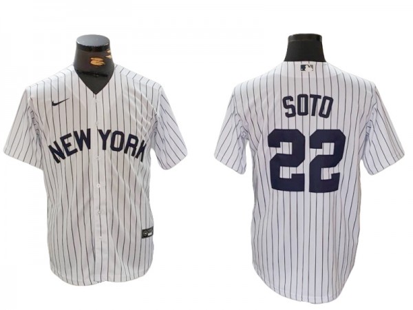 New York Yankees #22 Juan Soto White Jersey