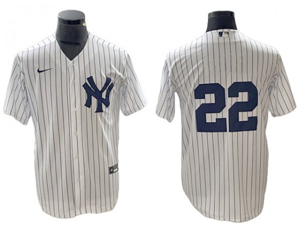 New York Yankees #22 Juan Soto White Home Jersey