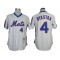 New York Mets #4 Lenny Dykstra White Pinstripe 1986 Throwback Jersey