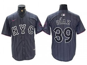 New York Mets #39 Edwin Díaz Graphite 2024 City Connect Limited Jersey