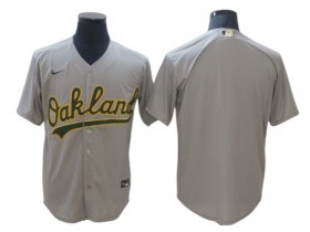 Oakland Athletics Blank Gray Road Cool Base Jersey