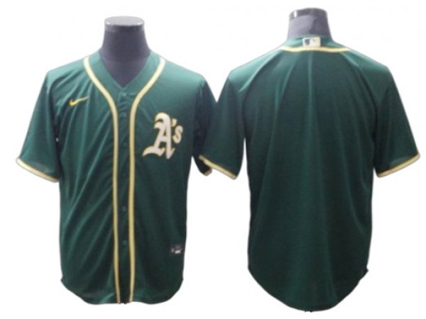 Oakland Athletics Blank Kelly Green Road Cool Base Jersey