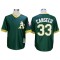 Oakland Athletics #33 Jose Canseco Green Throwback Jersey