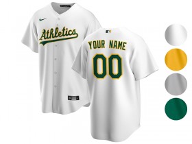 Custom Oakland Athletics Cool Base Jersey