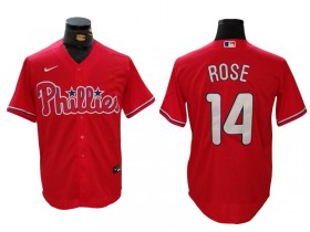 Philadelphia Phillies #14 Pete Rose Red Cool Base Jersey