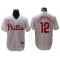 Philadelphia Phillies #12 Kyle Schwarber White Cool Base Jersey