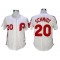 Philadelphia Phillies #20 Mike Schmidt White 1983 Throwback Custom Jersey