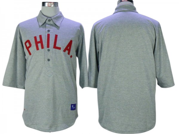 Philadelphia Phillies Blank Gray 1990 Throwback Team Jersey