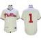 Philadelphia Phillies #1 Richie Ashburn Cream 1948 Throwback Jersey