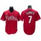 Philadelphia Phillies #7 Trea Turner Red Alternate Cool Base Jersey