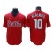 Philadelphia Phillies #10 J.T. Realmuto Red Cool Base Jersey