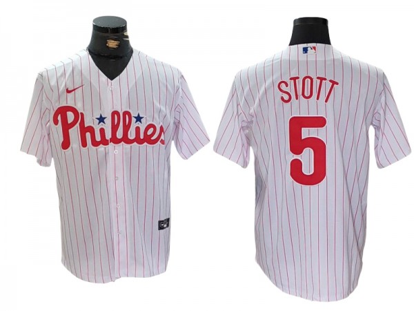 Philadelphia Phillies #5 Bryson Stott White Cool Base Jersey