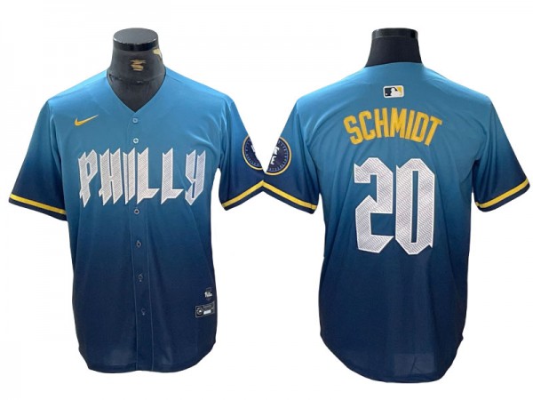 Philadelphia Phillies #20 Mike Schmidt Blue 2024 City Connect Limited Jersey