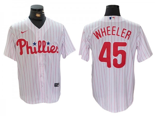 Philadelphia Phillies #45 Zack Wheeler White Limited Jersey