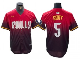 Philadelphia Phillies #5 Bryson Stott Red 2024 City Connect Limited Jersey