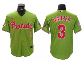 Philadelphia Phillies #3 Bryce Harper Green Fashion Limited Jersey