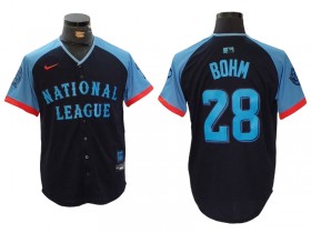 National League #28 Alec Bohm Navy 2024 MLB All-Star Game Limited Jersey