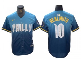 Philadelphia Phillies #10 J.T. Realmuto Blue 2024 City Connect Limited Jersey