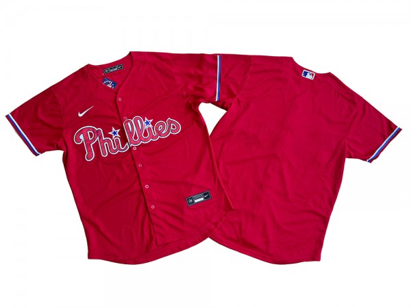 Philadelphia Phillies Blank Red Alternate Cool Base Jersey