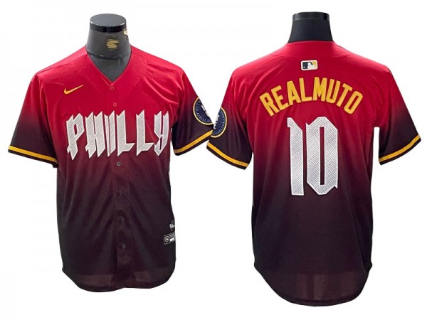 Philadelphia Phillies #10 J.T. Realmuto Red 2024 City Connect Limited Jersey